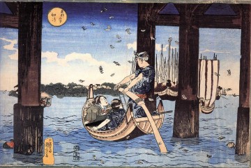 ferryman Utagawa Kuniyoshi Ukiyo e Oil Paintings